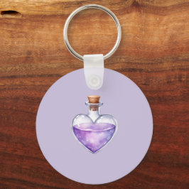 Love Potion Keychain, Purple Charm Nyckelring