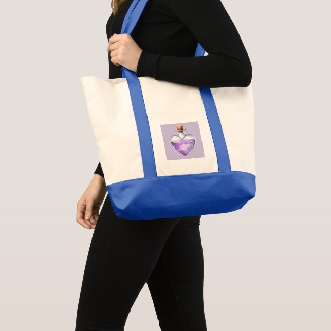  Love Potion Personalized Tote Bag Tygkasse (Framsida (produkt))
