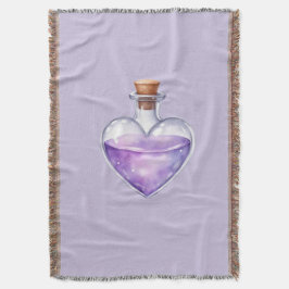 Love Potion Throw Blanket, Purple Filt