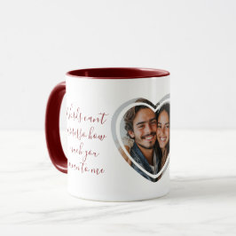 Love Quote Custom Names I Heart Shaped Photo Red Mugg