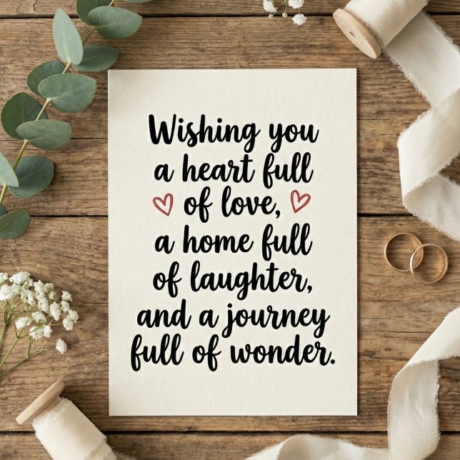 Love Quote Wedding Engagement Party Kort (Skapare uppladdad)