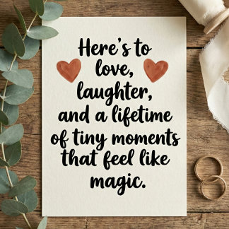 Love Quote Wedding Engagement Party Kort