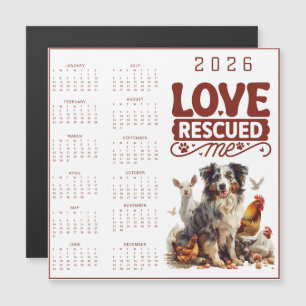 Love Räddade Mig 2026 Hundkalender