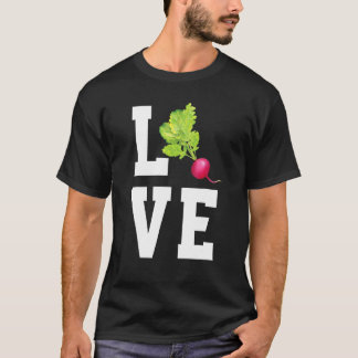 Love Radish Cute Vegetable   Vegan Radish T Shirt