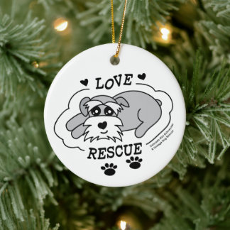 Love Rescue - Rund julgransprydnad Keramik