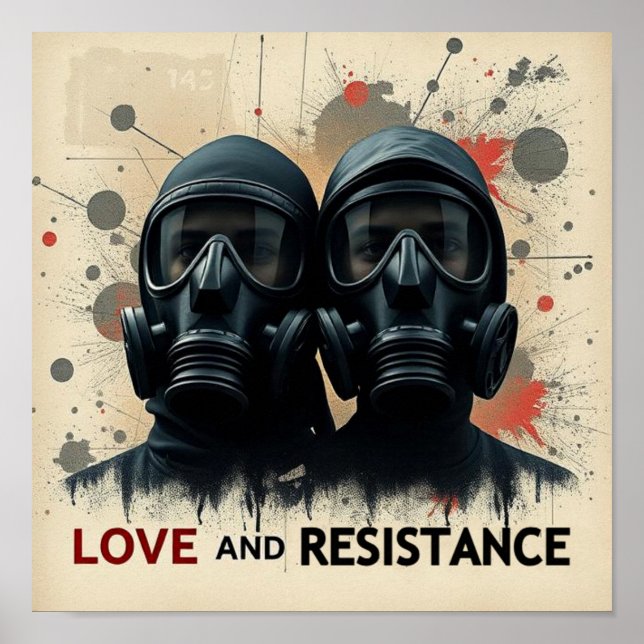 LOVE & RESISTANCE Modern Graphic 2 Poster (Framsidan)