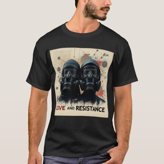 LOVE & RESISTANCE Modern Graphic 2 T Shirt (Framsida)
