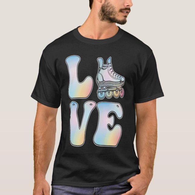 Love Rollerblading T Shirt (Framsida)
