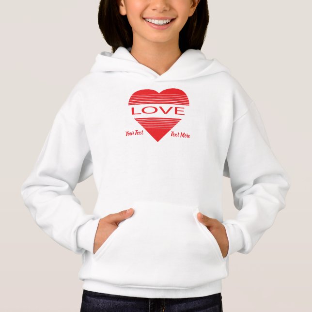 Love & Romance Concept Design with Heart Elements T Shirt (Framsida)