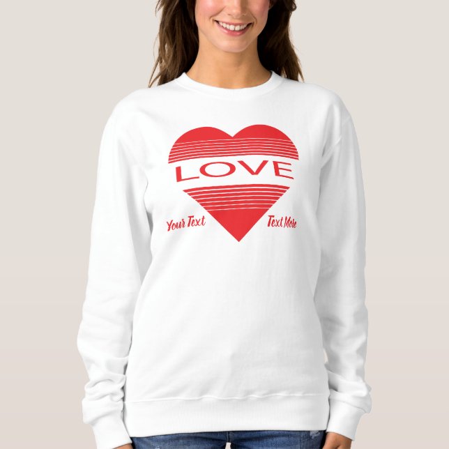 Love & Romance Concept Design with Heart Elements T Shirt (Framsida)