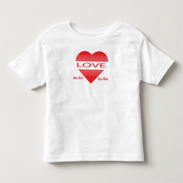 Love & Romance Concept Design with Heart Elements T Shirt (Framsida)