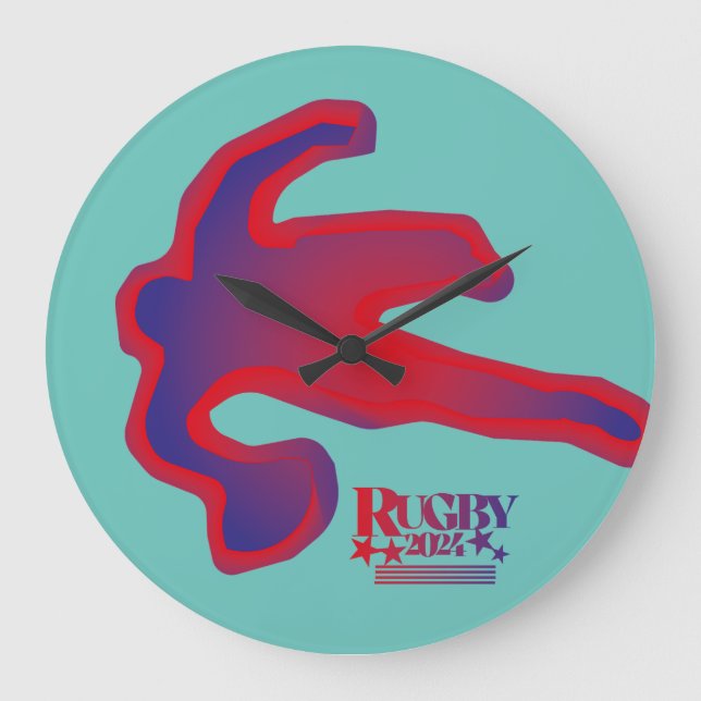 LOVE RUGBY BY MASANSER PIXELAT STOR KLOCKA (Framsida)