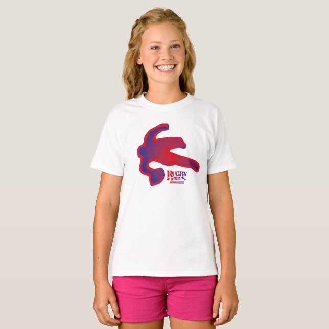 LOVE RUGBY BY MASANSER PIXELAT T SHIRT (Hel framsida)