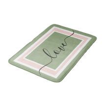 Love Script Geometric Green and Pink