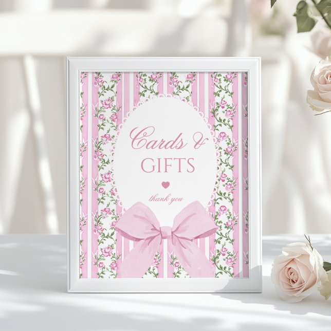 Love Shack Baby Cards and gifts Floral Bow Poster (Skapare uppladdad)