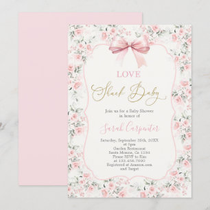 Love Shack Baby Shower Flicka Inbjudningar