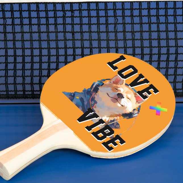 LOVE × SHIBA - Custom Pingisracket (Skapare uppladdad)