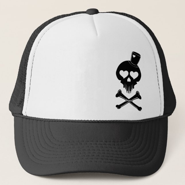 Love-Skull-003 Truckerkeps (Framsida)