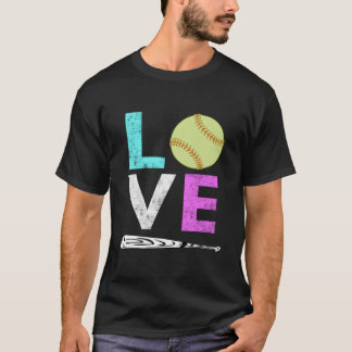 Love Softball Best T Shirt