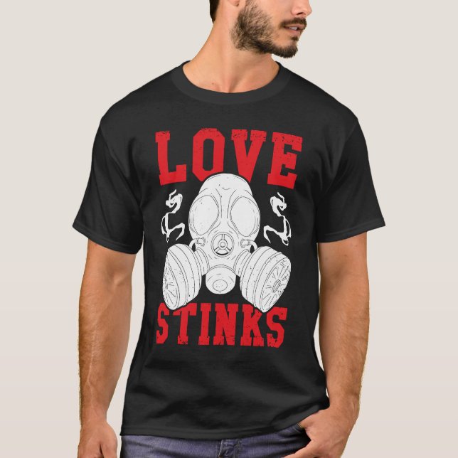 Love Stinks  Anti Valentine's Day Humor Single Peo T Shirt (Framsida)