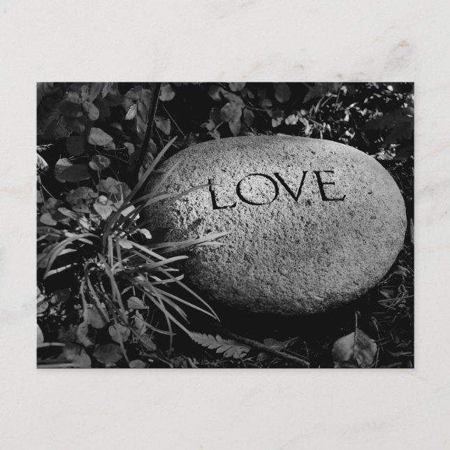 "Love" Stone Vykort (Framsida)