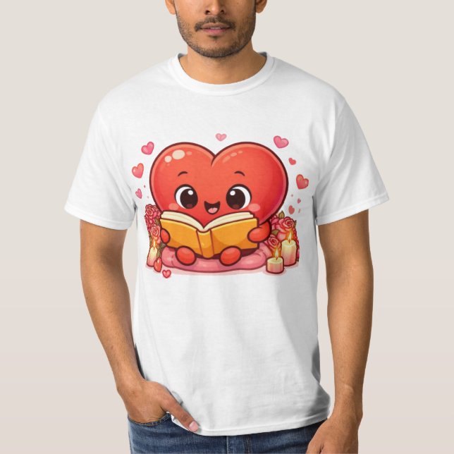 Love Stories Begin Within the Heart T Shirt (Framsida)