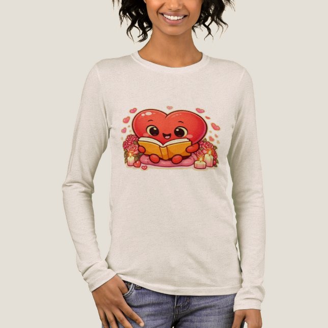 Love Stories Begin Within the Heart T Shirt (Framsida)