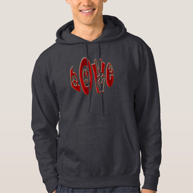*Love* Sweatshirt Med Luva (Framsida)