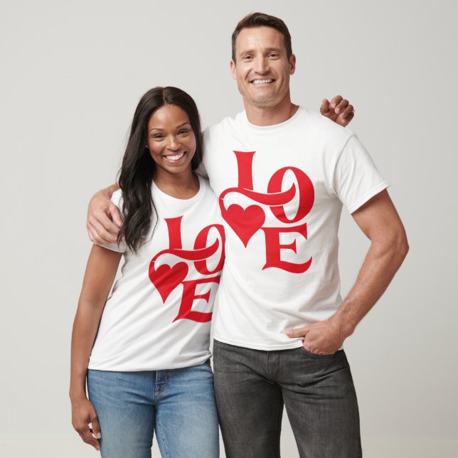 "Love" T-Shirt Vit (Unisex)
