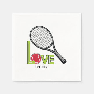 Love tennis pappersservett