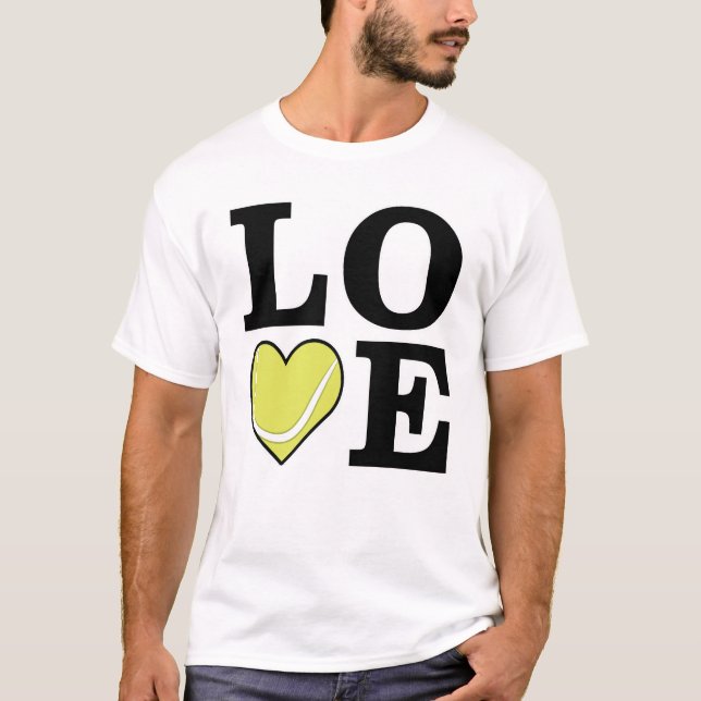 Love Tennis T Shirt (Framsida)
