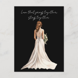 Love that Prays Together Wedding Greeting Card Vykort