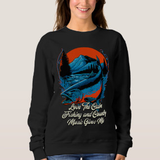 Love The Calm Fishing and Country Music Lakes Fish T Shirt