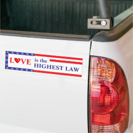 Love: the Highest Law Bumper Sticker Bildekal