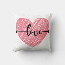Love-Themed Pillow – Cozy Romantic Home Accent Kudde