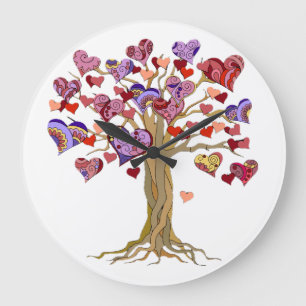 love tree stor klocka