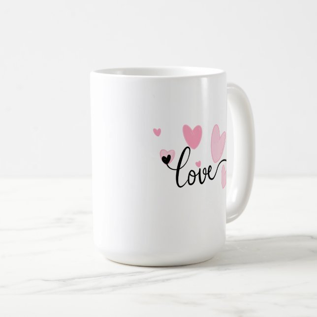 LOVE Typography Mug Kaffemugg (Framsida höger)