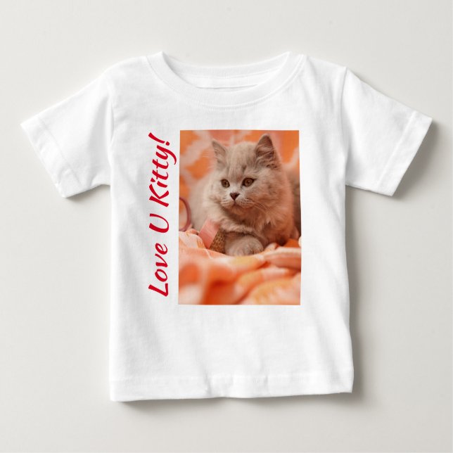 Love U Kitty T Shirt (Framsida)