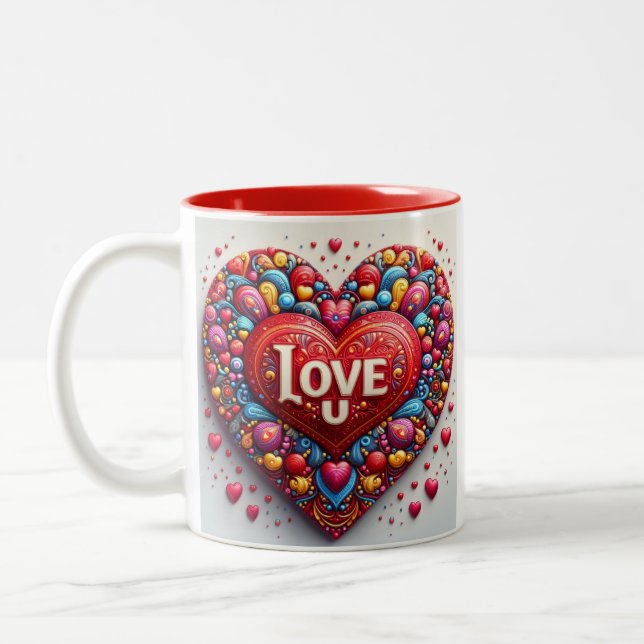 'Love U' mugg (Vänster)