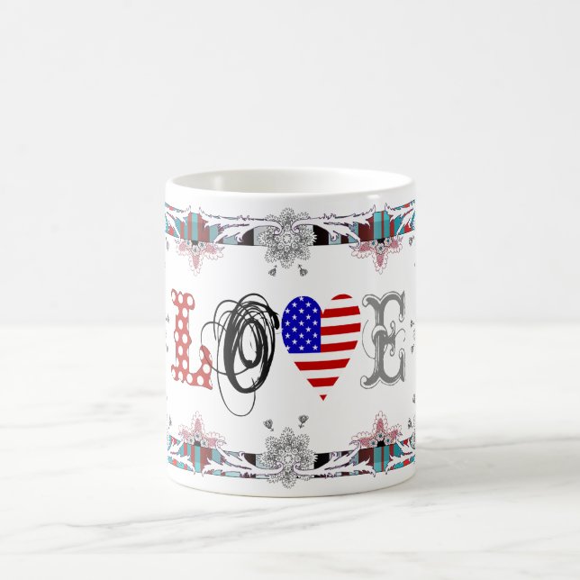 Love USA Kaffemugg (Center)