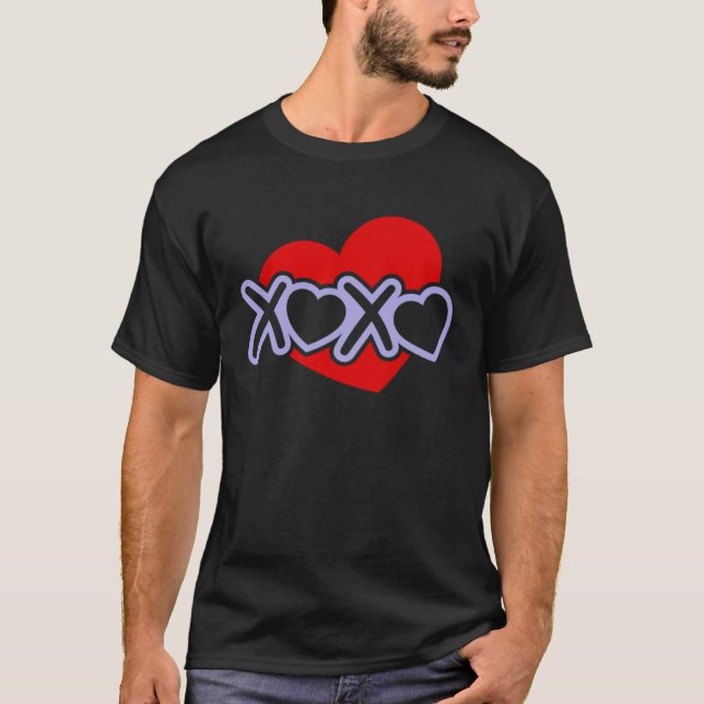 Love Valentine s Day Couple Relationship Heart  In T Shirt (Framsida)