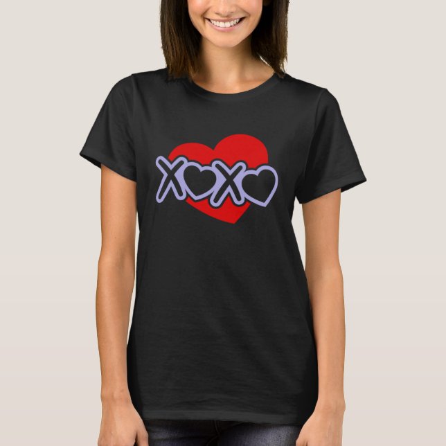 Love Valentine s Day Couple Relationship Heart  In T Shirt (Framsida)