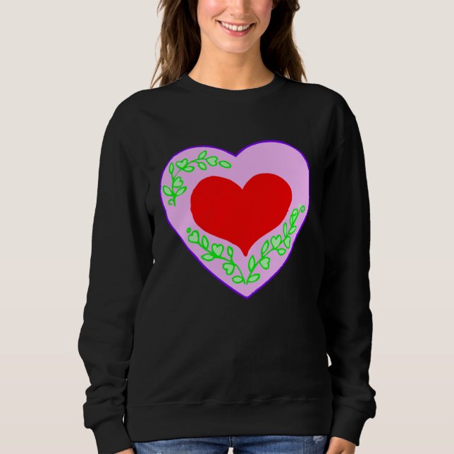 Love Valentine s Day Couple Relationship Heart  In T Shirt (Framsida)