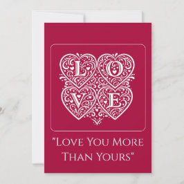 Love Valentines Day Cards – Romantic Love letters Kort