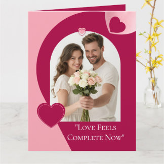 Love Valentines Day Fold Greeting Card Kort