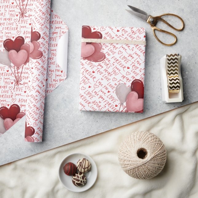 Love Vibes Wrapping Paper Presentpapper (Hantverk)