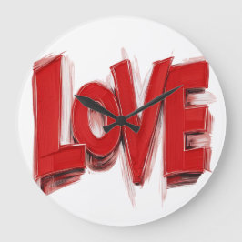 LOVE Wall art Clocks , Home decor giftt Stor Klocka