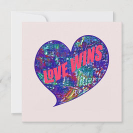 Love Wins Art Heart Tack Kort