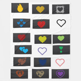 love with all my heart fleecefilt