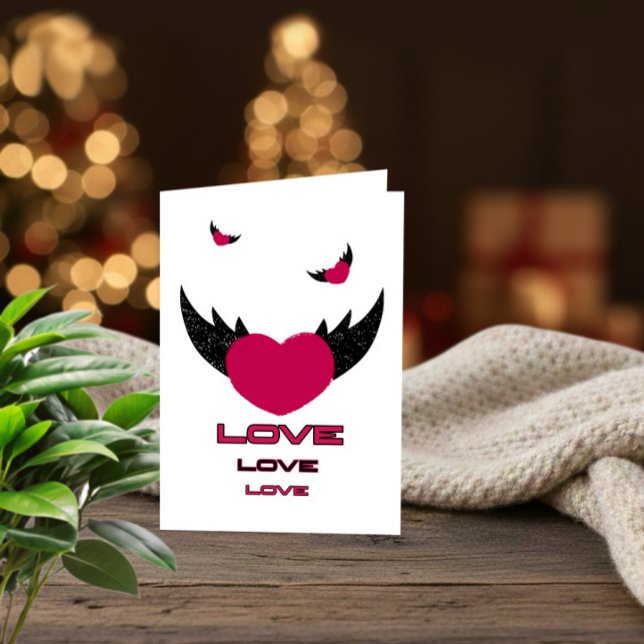 Love with Wings Valentine’s Day Card Helgkort (Skapare uppladdad)